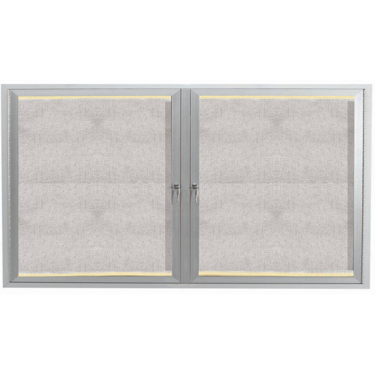 AARCO Enclosed Wall Mounted Bulletin Board Wayfair